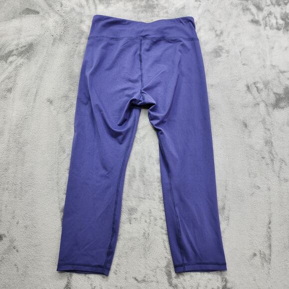 All In Motion Leggings Womens XL Purple High Rise Crop Capri Workout Gym Yoga - Picture 2 of 10